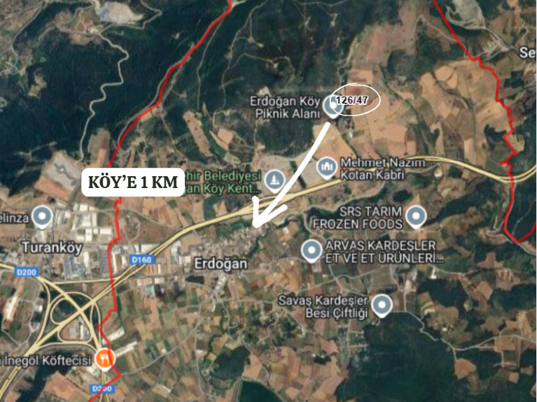 BURSA KESTEL ERDOĞAN KÖYÜ'NDE 3.663  M² TARLA SATILIKTIR - BURSA KESTEL fotoğraf 7